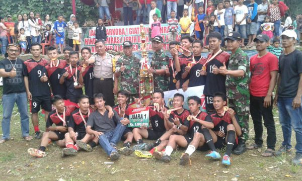 Kesebelasan dari desa Tamansari menjuarai turnamen sepakbola Dirgahayu RI Cup, Minggu 18/9 (dok. KM)