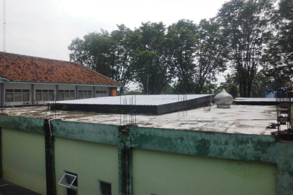 Bangunan Masjid SMAN 1 Bantul yang akan dibangun berlantai 2 (dok. KM)