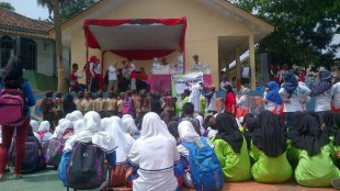 Peserta reuni akbar SMPN1 Cicurug, Sukabumi (dok. KM)