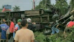 Kecelakaan maut di Gadog menelan 2 korban jiwa dan 3 korban luka berat pada Minggu (14/2) siang tadi (dok. KM)