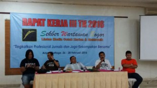 Rapat Kerja Sekber Wartawan Harian Bogor yang diadakan 26-28 Februari 2016 (dok. KM)