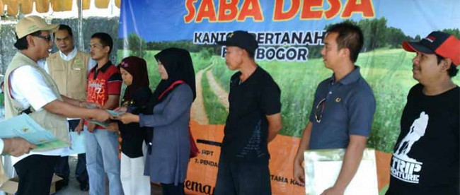 Kegiatan Saba Desa oleh BPN Bogor, Ciomas 23/2 (dok. KM)
