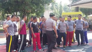 Polisi "nakal" yan dibina kembali oleh Polres Bogor (dok. KM)
