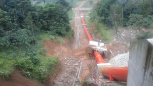 Longsor akibatkan putusnya waterway (dok. KM)
