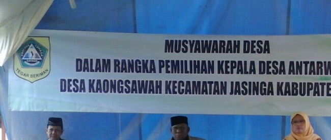 PAW Kades Kalong Sawah diikuti oleh 3 calon (dok. KM)