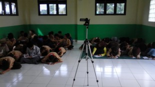 Pelatihan jurnalistik untuk para santri di Ponpes Ar-Risalah, Cariu (dok. KM)