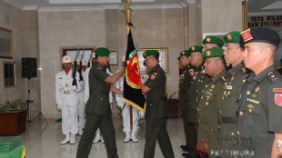 Serah terima jabatan petinggi militer di DAM Pattimura, Ambon (dok. KM)