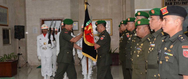 Serah terima jabatan petinggi militer di DAM Pattimura, Ambon (dok. KM)