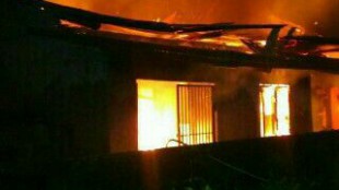 Kebakaran kontrakan di Sawangan, Depok, tewaskan seorang kakek berumur 76tahun (dok. KM)