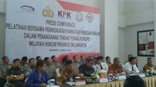 KPK dan beberapa instansi penegak hukum lainnya seperti Polri dan Kejaksaan menggelar Pelatihan penanganan tindak pidana korupsi (dok. KM)