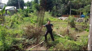 Lokasi pembangunan SMKN 3 Depok yang kini mangkrak (dok. KM)