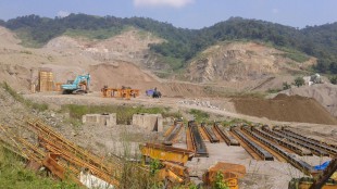 Galian liar eksplorasi pasir dan batu di Rumpin, Bogor (dok. KM)