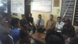 Mediasi yang digelar di Mapolsek Cibungbulang antara Forwaci dan Pengembang Perumahan Citoh (dok. KM)