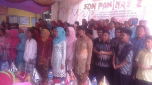 Acara perpisahan siswa kelas 6 di SDN Pancoranmas 2 , Depok (dok. KM)