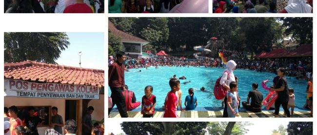 Ribuan pengunjung memadati taman rekreasi Cimalati, Sukabumi, pada Sabtu 9/7 (dok. KM)
