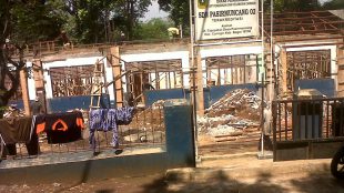 Lokasi proyek pembangunan SDN PAsir mUncang 2, Kecamatan Caringin, Kabupaten Bogor (dok. KM)