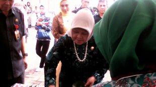 Bupati Bogor Nurhayanti di Festival Kuliner Bogor 2016, Cibinong (dok. kM)