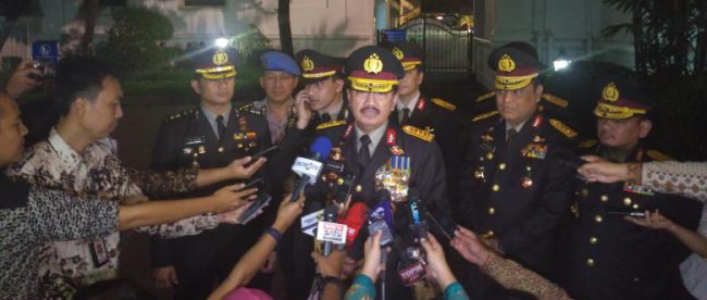 Budi Gunawan memberi keterangan kepada pers usai dilantik jadi Kepala BIN (dok. Kompas.com)