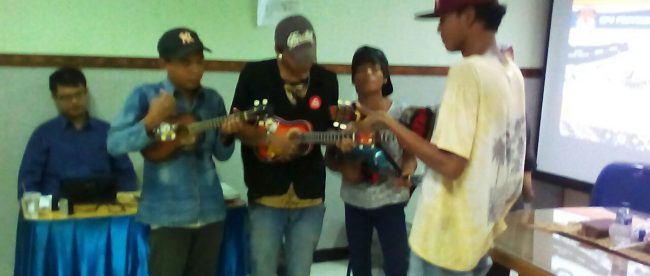 Anak-anak KPJ KPJ menghibur sosialisasi Pilkada DKI Jakarta (dok. Jack/KM)