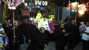 Salah satu rangkaian acara pada peringatan hari jadi desa Pesanggrahan, Batu, Jawa Timur (dok. KM)