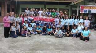 Lektor & Lektris Dari Paroki Keluarga Kudus Cibinong Dan Paroki Hati Maria Tak Bernoda Cicurug Berikut Pastor Paroki Hati Maria Tak Bernoda Cicurug Romo Thomas Saidi,Pr (dok. David/KM)