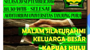 Undangan acara silaturahmi keluarga besar Kapuas Hulu (dok. KM)