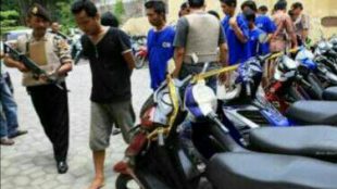 Penangkapan pelaku curanmor (stock)