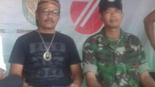 Ketua RW 07, Tiaji beserta Babinsa Tamansari, Pranowo (dok. Budi/KM)