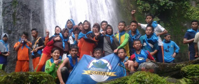 Peserta latihan dasar KOPAL SMKN 1 Kota Agung Barat, Tanggamus Senin 17/10 (dok. KM)
