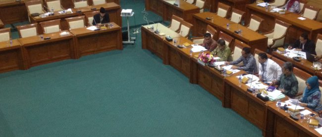 Dirjen Kemenag dalam RDP bersama Komisi 8 DPR-RI, Rabu 5/10 (dok. Indra/KM)