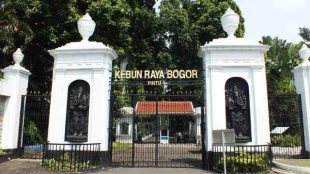 Pintu gerbang Kebun Raya Bogor dalam keadaan tertutup (dok. KM)