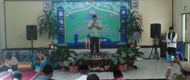 Lurah Tugu, Cimanggis Depok, Saiful Hidayat, pada acara MTQ tingkat kelurahan Tugu, Depok 15/10 (dok. KM)