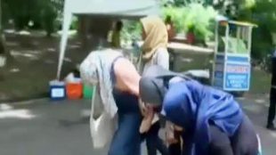 Sejumlah pengunjung KRB melarikan diri saat kawanan lebah menyerang, Minggu 9/10 (dok. KM)