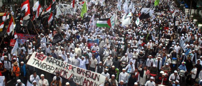 Demo anti Ahok (dok. Poskotanews)