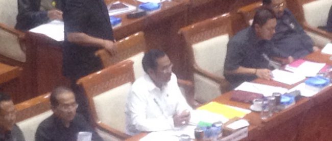 Jaksa Agung HM Prasetyo saat menghadiri rapat kerja di Komis 3 DPR, Selasa 6/12 (dok. KM)
