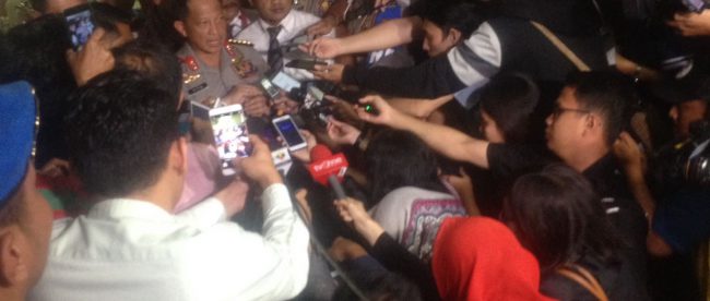 Kapolri Jenderal Tito Karnavian memberi keterangan usai rapat dengan Komisi 3 DPR-RI di Kompleks Parlemen Senayan Senin 5/12 (dok. KM)