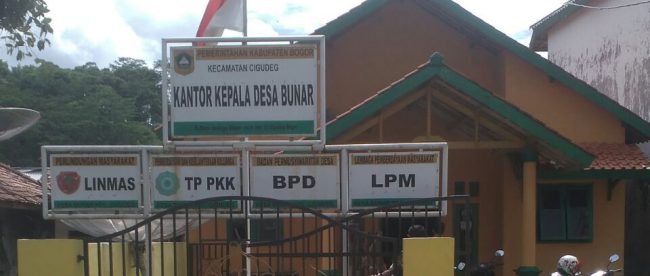 Kantor Kepala Desa Bunar, Kecamatan Cigudeg (dok. KM)