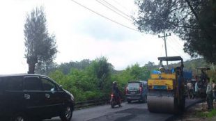 Proyek peningkatan jalan di Bogor (stock)
