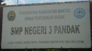 SMP Negeri 3 Pandak, Kabupaten Bantul DIY (dok. KM)