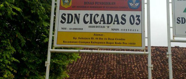 SDN Cicadas 3, Ciampea, Kab. Bogor (Dok. KM)