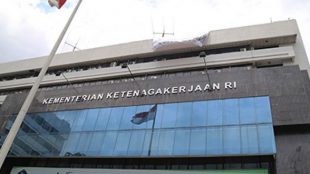 Kantor pusat Kementerian Ketenagakerjaan (Kemnaker) Indonesia (stock)