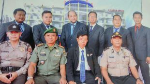 Foto bersama Wakil ketua IV dan Dosen STIE ISM (Indonesia School of Management) dengan perwakilan Polres dan Kodim Kabupaten Tangerang saat peresmian gedung kampus ISM (dok. KM)