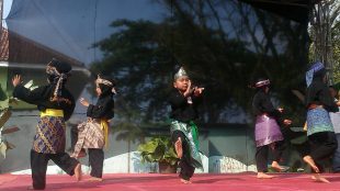 Aksi pencak silat pada Festival Pencak Silat Se-Kabupaten Bogor, kemarin 20/5 (dok. KM)
