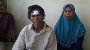 Ali, warga Desa Puraseda, Leuwiliang, korban penganiayaan oleh tetangganya sendiri (dok. KM)