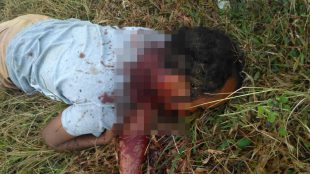 Ariyanto Samosir, korban pembunuhan, ditemukan warga tergeletak bersimbah darah dengan sejumlah luka sayatan pada tubuhnya (dok.KM)