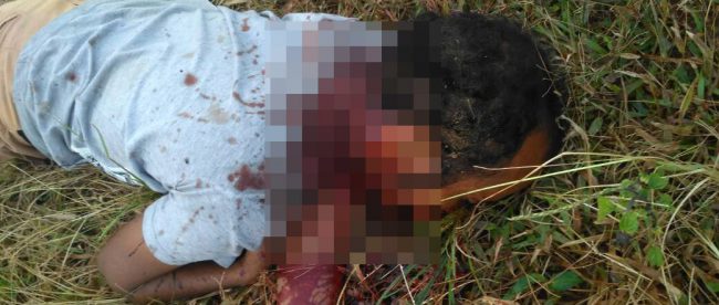 Ariyanto Samosir, korban pembunuhan, ditemukan warga tergeletak bersimbah darah dengan sejumlah luka sayatan pada tubuhnya (dok.KM)