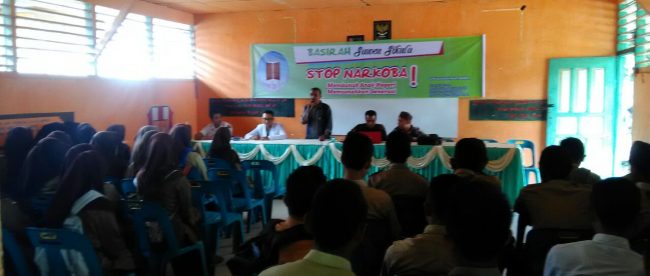 Sosialisasi tentang bahaya narkoba di MAN 2 Aceh Selatan, Rabu 30/8 (dok. KM)
