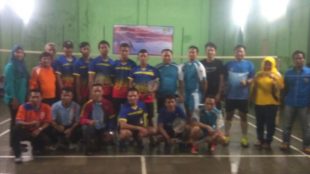 Para peserta turnamen bulutangkis Camat Ciampea Cup yang diadakan Selasa 15/8 (dok. KM)
