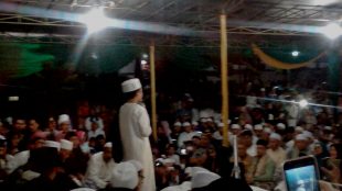 Warga memadati acara Istighotsah di Ponpes Daarul Fikri al Andalusi, Tamansari, 4/8/17 (dok. KM)