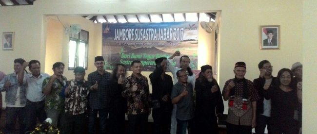 Peserta Jambore SUsastra Jabar 2017 di Bogor, Sabtu 26/8 (dok. KM)